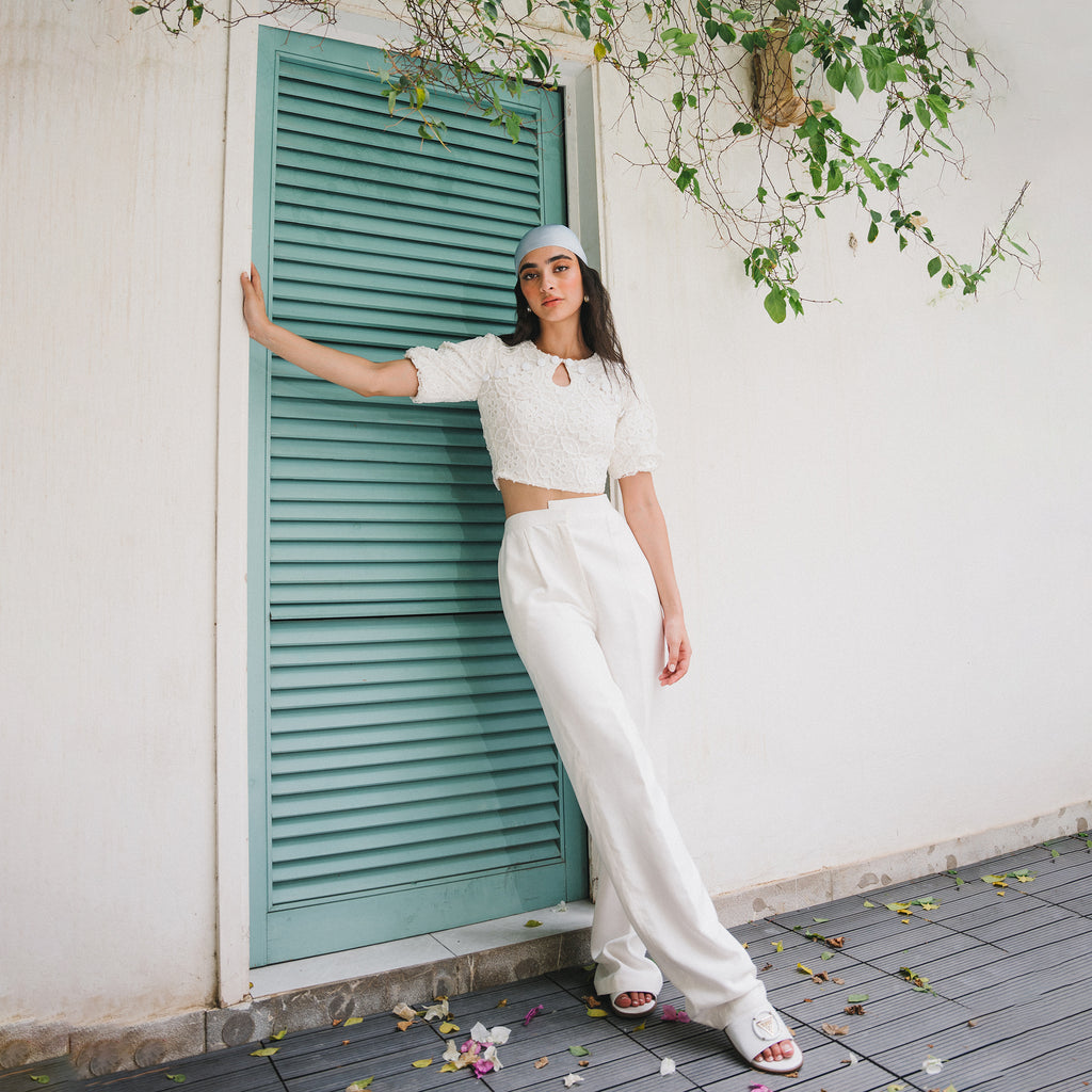 Linen pants - White